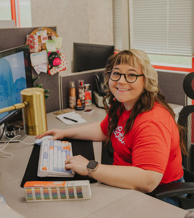 Image of Bluecotton employee working