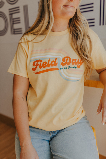 Customer wearing a 5000 Gildan Heavy Cotton T-Shirt