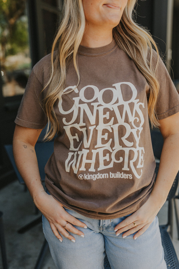 Customer wearing a CC1717 Comfort Colors Pigment Dyed Short Sleeve Shirt