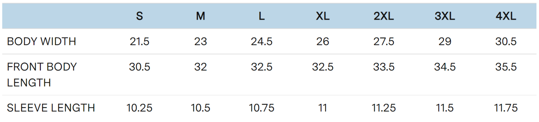 Size chart for a 1305775 Under Armour Men's Locker T-Shirt 2.0