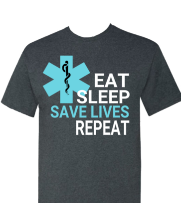Eat Sleep Save Lives design idea