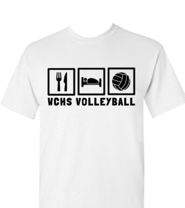 eat sleep volleyball design idea