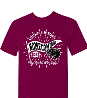 Homecoming Vintage Pennant with Burst design idea