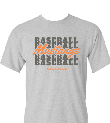 Mustangs Baseball design idea