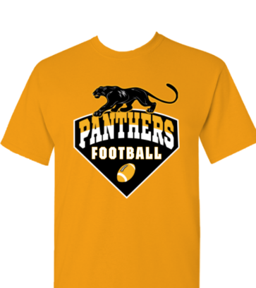 Panthers Football with Panther  design idea