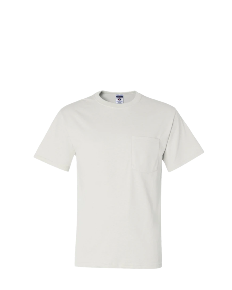 Image of a model wearing a 29MP Jerzees Pocket Tee