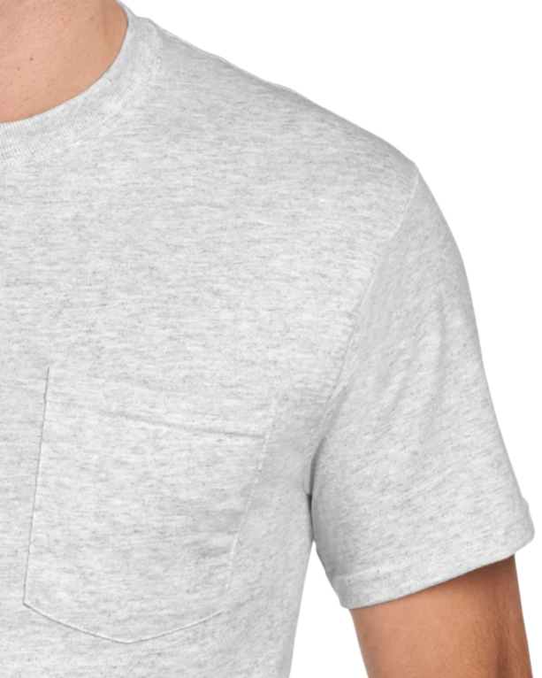 Closeup of a 29MP Jerzees Pocket Tee