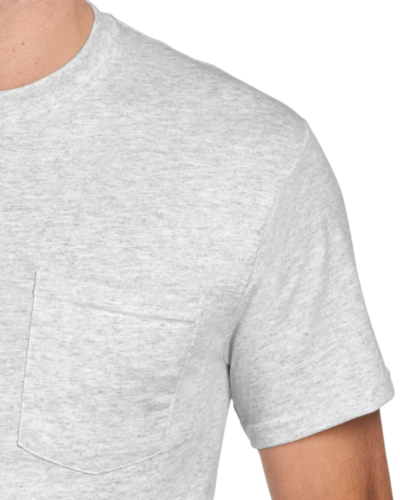 Closeup of a 29MP Jerzees Pocket Tee