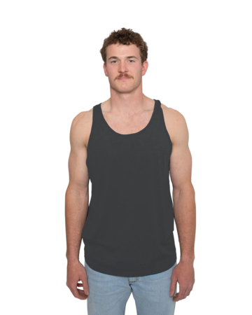 Model wearing a 3480 Bella + Canvas Unisex Jersey Tank