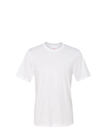 Model wearing a 4820 Hanes Cool Dri T-Shirt