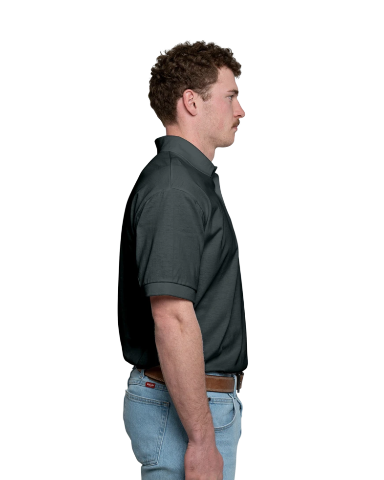 Image of a model wearing a 8800 Gildan 5.6 oz. DryBlend 50/50 Jersey Polo