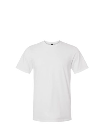 Model wearing a Gildan 980 Ringspun Tee