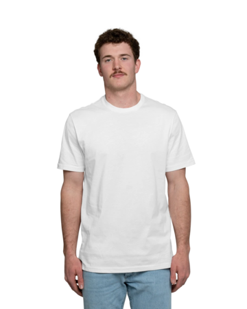 Model wearing a AL2100 Allmade® Unisex Organic Cotton Tee