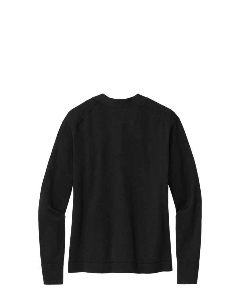 Image of a model wearing a BB18405 Brooks Brothers® Women’s Cotton Stretch Cardigan Sweater