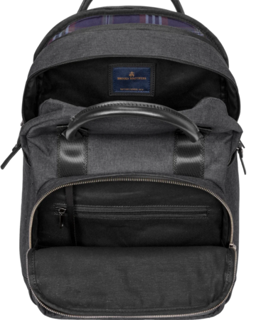 Closeup of a BB18821 Brooks Brothers® Grant Dual-Handle Backpack