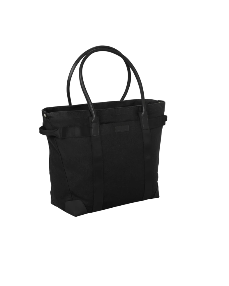 Image of a model wearing a BB18840 Brooks Brothers® Wells Laptop Tote