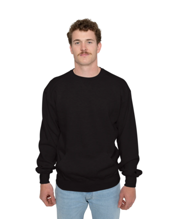 Model wearing a 1252 Badger Pocket Crew Sweatshirt