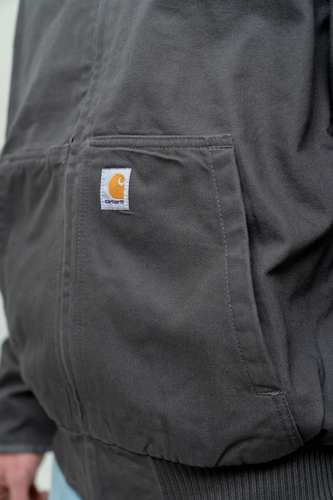 Closeup of a CT104050 Carhartt Washed Duck Active Jac