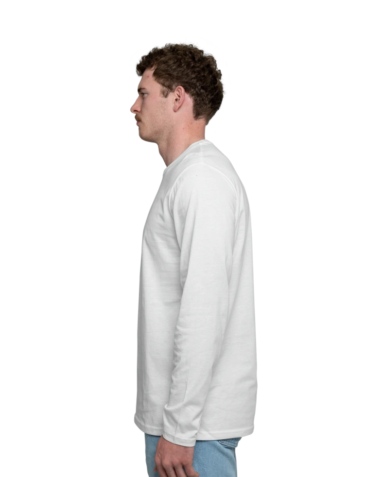 Image of a model wearing a DT105 District Long Sleeve Tee