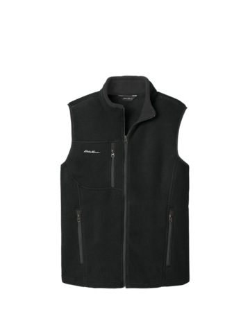 Model wearing a EB204 Eddie Bauer Fleece Vest