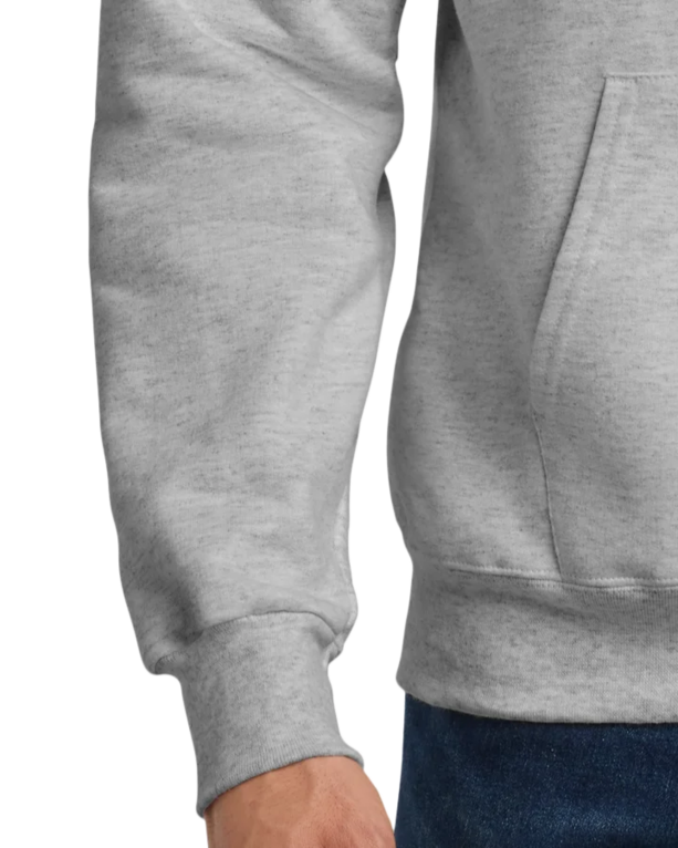 Closeup of a F170 Hanes Pullover Hooded Sweatshirt