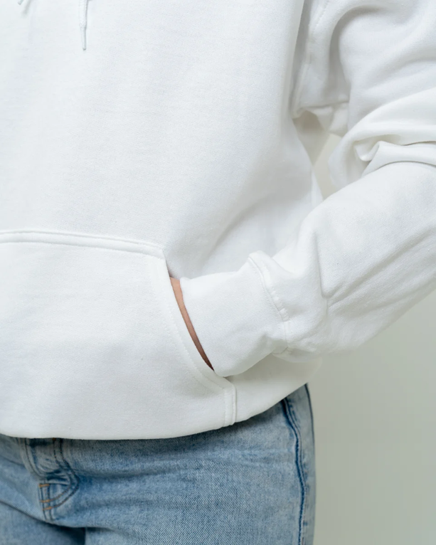 Closeup of a 12500 Gildan Dryblend 50/50 Hooded Sweatshirt