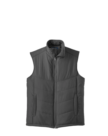 Model wearing a J709 Port Authority Puffy Vest