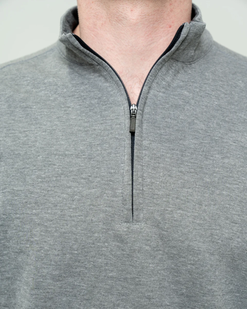 Closeup of a K807 Port Authority Interlock 1/4-Zip