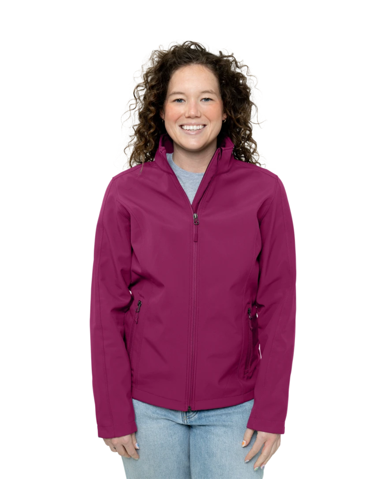 Image of a model wearing a L317 Port Authority Ladies Core Soft Shell Jacket