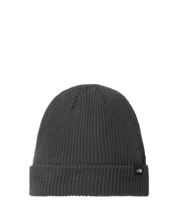 Model wearing a NF0A7RGH The North Face Circular Rib Beanie