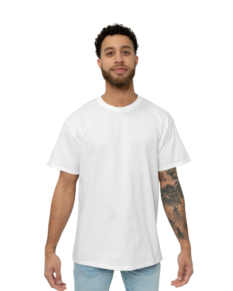 Image of a model wearing a PC61 Port & Company Essential Tee