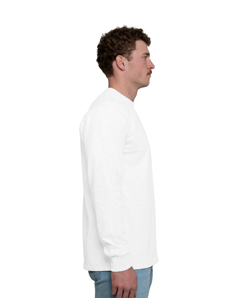 Image of a model wearing a PC61LS Port & Company Long Sleeve