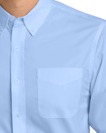 Closeup of a S608 Port Authority Long Sleeve Easy Care Shirt