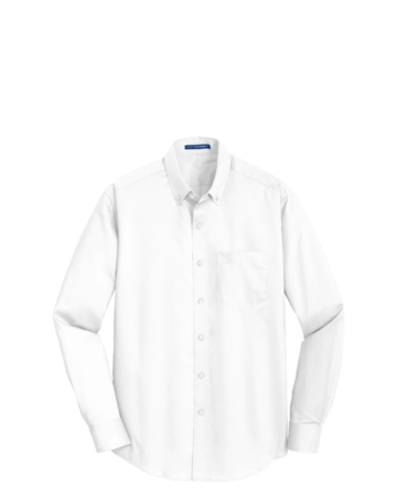 Model wearing a S663 Port Authority SuperPro Twill Shirt