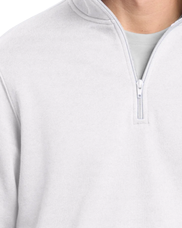 Closeup of a ST253 Sport-Tek 1/4 Zip Sweatshirt