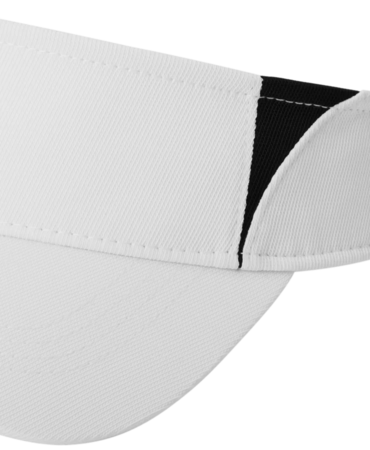 Closeup of a STC13 Sport-Tek Dry Zone Colorblock Visor