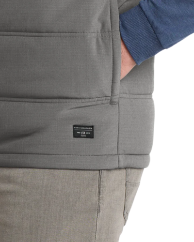 Closeup of a TM1MW453 TravisMathew Cold Bay Vest